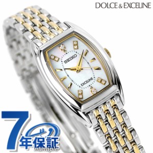 【2日間限定★全品400円OFFクーポン】 セイコー エクセリーヌ ソーラー トノー レディース 腕時計 SWCQ089 SEIKO DOLCE＆EXCELINE