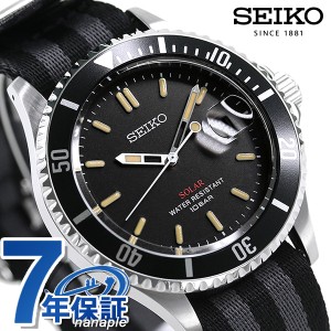 セイコー 流通限定モデル 日本製 ソーラー メンズ 腕時計 SZEV014 SEIKO ブラック グレー ナイロンベルト