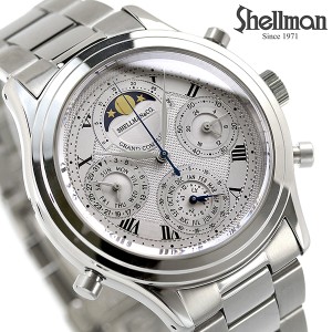 【2日間限定★400円OFFクーポン】 シェルマン Shellman グランドコンプリケーション クラシック ムーンフェイズ クロノグラフ メンズ 腕