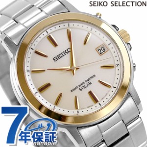 【2日間限定★400円OFFクーポン】 セイコーセレクション 電波ソーラー SBTM170 腕時計 メンズ ゴールド SEIKO SELECTION