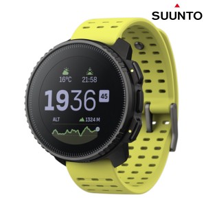 スント バーティカル ブラック ライム 充電式クオーツ スマートウォッチ ブランド メンズ レディース SUUNTO SS050864000 デジタル イエ