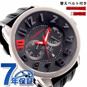 テンデンス 10周年記念 クロノグラフ 限定モデル 腕時計 TY046020 TENDENCE ブラック