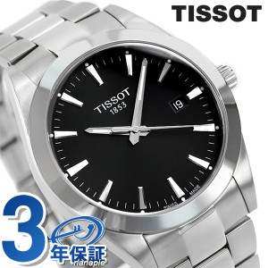 ティソ T-クラシック ジェントルマン 腕時計 ブランド 40mm スイス製 クオーツ メンズ T127.410.11.051.00 TISSOT ブラック