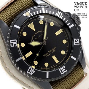 ヴァーグウォッチ ブラック サブ 40mm メンズ 腕時計 BS-L-B003 VAGUE WATCH Co.
