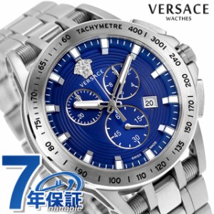 ヴェルサーチ スポーツテック クオーツ 腕時計 ブランド メンズ クロノグラフ VERSACE VE3E00521 アナログ ネイビー スイス製