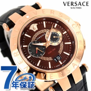 【2日間限定★400円OFFクーポン】 ヴェルサーチ クオーツ 腕時計 ブランド メンズ クロノグラフ 革ベルト VERSACE VEBV00722 アナログ ブ