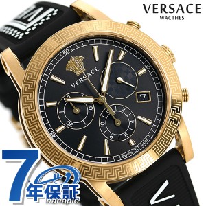 ヴェルサーチ 時計 スポーツ テック 40mm クロノグラフ メンズ 腕時計 VELT00119 VERSACE ヴェルサーチェ ブラック