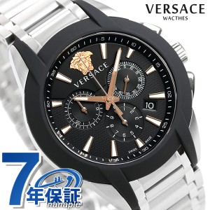 ヴェルサーチ 時計 メンズ 腕時計 ブランド キャラクター クロノグラフ スイス製 VEM800218 VERSACE ブラック 新品