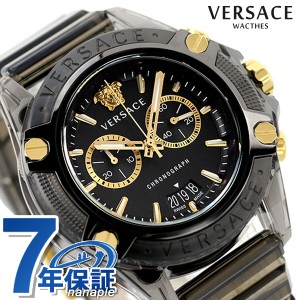 ヴェルサーチ アイコン アクティブ 44mm クロノグラフ クオーツ メンズ 腕時計 VEZ700421 VERSACE