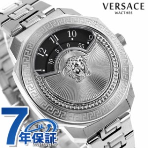 ヴェルサーチ ダイロス アイコン クオーツ 腕時計 ブランド メンズ レディース VERSACE VQU030015 アナログ ブラック 黒 スイス製