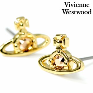 ヴィヴィアン ウエストウッド ピアス レディース ブランド Vivienne Westwood NANO SOLITAIRE 真鍮 スタッド 両耳用 62010037-02R710 ゴ