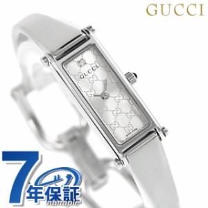 【クロス付】 グッチ バングル 時計 レディース GUCCI 腕時計 ブランド 1500 ダイヤモンド シルバー YA015563