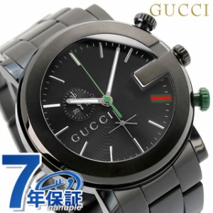 【2日間限定★全品400円OFFクーポン】【クロス付】 グッチ 時計 メンズ GUCCI 腕時計 G-CHRONO G-クロノ オールブラック YA101331