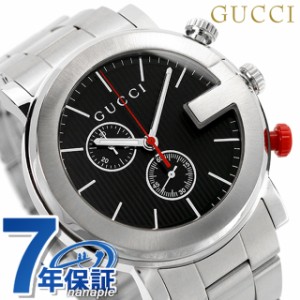 【クロス付】 グッチ 時計 メンズ GUCCI 腕時計 ブランド クロノグラフ クオーツ YA101361 ブラック