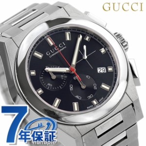【クロス付】 グッチ 時計 メンズ GUCCI 腕時計 ブランド パンテオン クロノグラフ クオーツ YA115235 ブラック