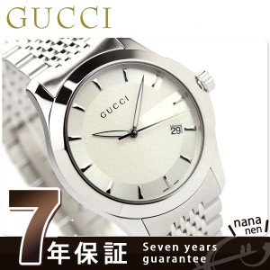 【クロス付】 グッチ 時計 メンズ GUCCI 腕時計 Ｇタイムレス ホワイト YA126401