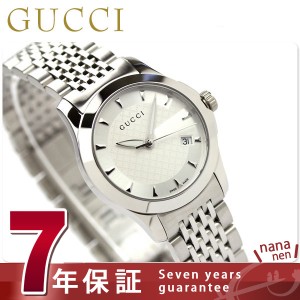 【5/23限定★先着1000円OFFクーポン】【クロス付】 グッチ 時計 レディース GUCCI 腕時計 Ｇタイムレス ホワイト YA126501