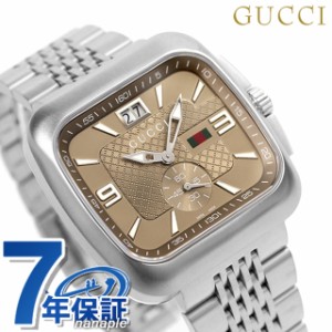 【クロス付】 グッチ 時計 メンズ クーペ スモールセコンド ブラウン GUCCI YA131301