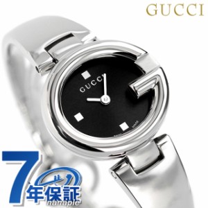 【クロス付】 グッチ バングル 時計 レディース GUCCI 腕時計 ブランド グッチッシマ YA134501 ブラック