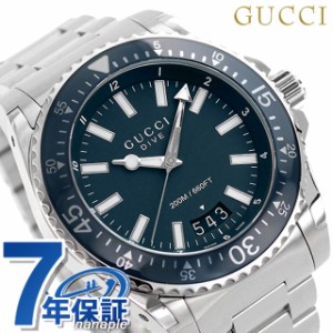 【クロス付】 グッチ 時計 メンズ GUCCI 腕時計 ブランド ダイヴ クオーツ YA136203 ブルー