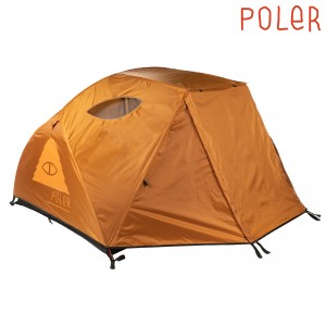 ポーラー POLeR テント 2人用 オレンジ ORANGE 2MAN TENT 2ルーム アウトドア 213EQU5201の通販はau