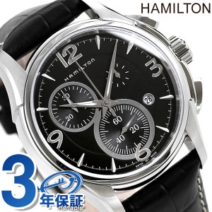 ハミルトン クオーツ ジャズマスター クロノグラフ H32612735 HAMILTON 腕時計 Jazzmaster Chrono Quartz 42mm ブラック
