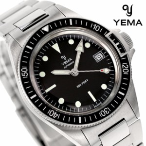 イエマ スーパーマン ヘリテージ クオーツ クオーツ 腕時計 メンズ YEMA YMHF1573-AM アナログ ブラック 黒 フランス製