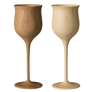 RIVERET 竹製のワイングラス ワインベッセル 単品 日本製 木製 食器 グラス 天然素材