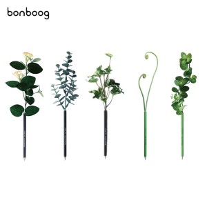 bonboog ボンブーグ ボタニカルペン グリーン シリーズ 植物のボールペン 筆記用具 文具 ステーショナリー