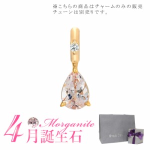 スタージュエリー STAR JEWELRY K10 チャーム TALISMANIC MORGANITE CHARM(4月の誕生石) 2JC0087 母の日