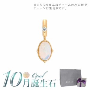 スタージュエリー STAR JEWELRY K10 チャーム TALISMANIC OPAL CHARM (10月の誕生石) 2JC0093