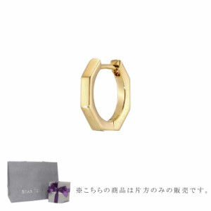 スタージュエリー STAR JEWELRY K10 ピアス OCTAGONAL CLICK HOOP PIERCED EARRING 片耳用 2JP0991 母の日