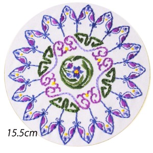 刺繍キット ししゅうキット 【cx0182】15.5cm枠 ハンドメイド 手芸 刺繍糸 刺繍枠 フランス刺繍 素材  送料無料