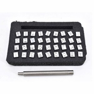 レザークラフト 刻印 アルファベット 英字 数字 6ｍｍ 道具 工具 ハンドメイド 革製品 送料無料