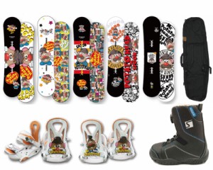 SPOON × POTATE HEAD SNOWBOARDS [ 3年使える！ スプーン ポテトヘッド キッズ スノーボード 専用バッグ付4点セット ＠63600]【正規代理