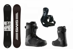 SIMS SNOWBOARDS [ シムス メンズ スノーボード 3点セット @116000]【送料無料】【正規代理店商品】