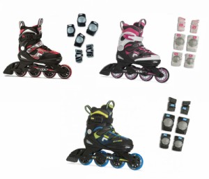 FILA JR. INLINE SKATE [ フィラ ジュニア インラインスケート & プロテクター セット J-ONE @22000] 【正規代理店商品】