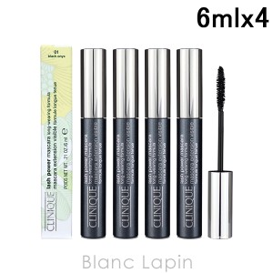 クリニーク CLINIQUE ラッシュパワーマスカラロングウェアリングフォーミュラ 4本セット #01 6ml x4 [088433]