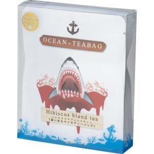 襲い来るサメのティーバッグ ブレンドハーブティー（ローズヒップ ハイビスカス）（３包入） D059 ラッピング無料 メッセージカード無料 