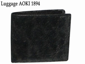 青木鞄 アオキ Luggage AOKI 1894 エレファント 二つ折り財布 African Elephant 2496 ゾウ ぞう 象 本皮 最高級品