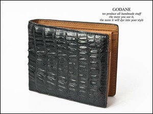 ゴダン GODANE spcw8095cp カイマンクロコ折り財布 二つ折り財布