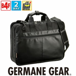 ビジネスバッグ メンズ 三方開き ソフト B4ファイル B4 A4 カジュアル GERMANE GEAR キャリーバー通し付き ショルダー付き 2way 42cm #26