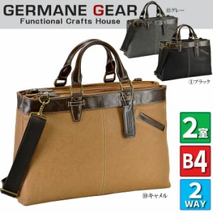 ビジネスバッグ メンズ ブリーフケース B4 A4 2室式 2way 大容量 カジュアル GERMANE GEAR #26603 機能性が高いダブルルーム仕様  送料無