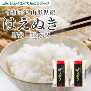 ジェイエイてんどうフーズ 米 令和5年産 米 お米 山形県産 はえぬき 精米 10kg（5kg×2袋） 産地直送  rhn1005