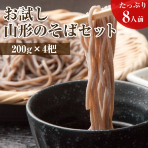 ジェイエイてんどうフーズ 【ご当地グルメ】ポイント消化 麺王国 山形 乾麺 そば 200g×4袋 産地直送 ネコポス JA