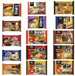 【新発売】 冷凍 冷凍麺 キンレイ テーブルマーク 日清食品 コラボ15袋 セット ラーメン うどん そば 得正カレーうどん 天かすおまけ付き