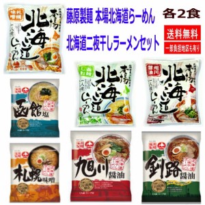 新着 藤原製麺 北海道らーめんフェアー 北海道二夜干しラーメン・本場北海道ラーメン 14袋セット 関東圏送料無料