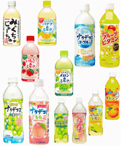【大阪生まれミックスジュース入り】 サンガリア 乳性飲料(みっくちゅじゅーす、いちごミルク、バナナミルク、メロンミルク)と果汁飲料50