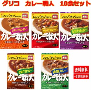 江崎 グリコ カレー職人 レンジでチン 10食セット 関東圏送料無料