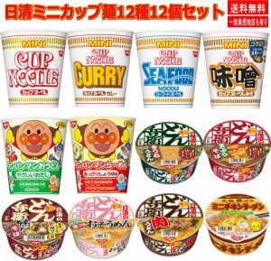 日清食品 ミニ カップ麺 カップヌードル アンパンマン どん兵衛 12種12個セット 関東圏送料無料